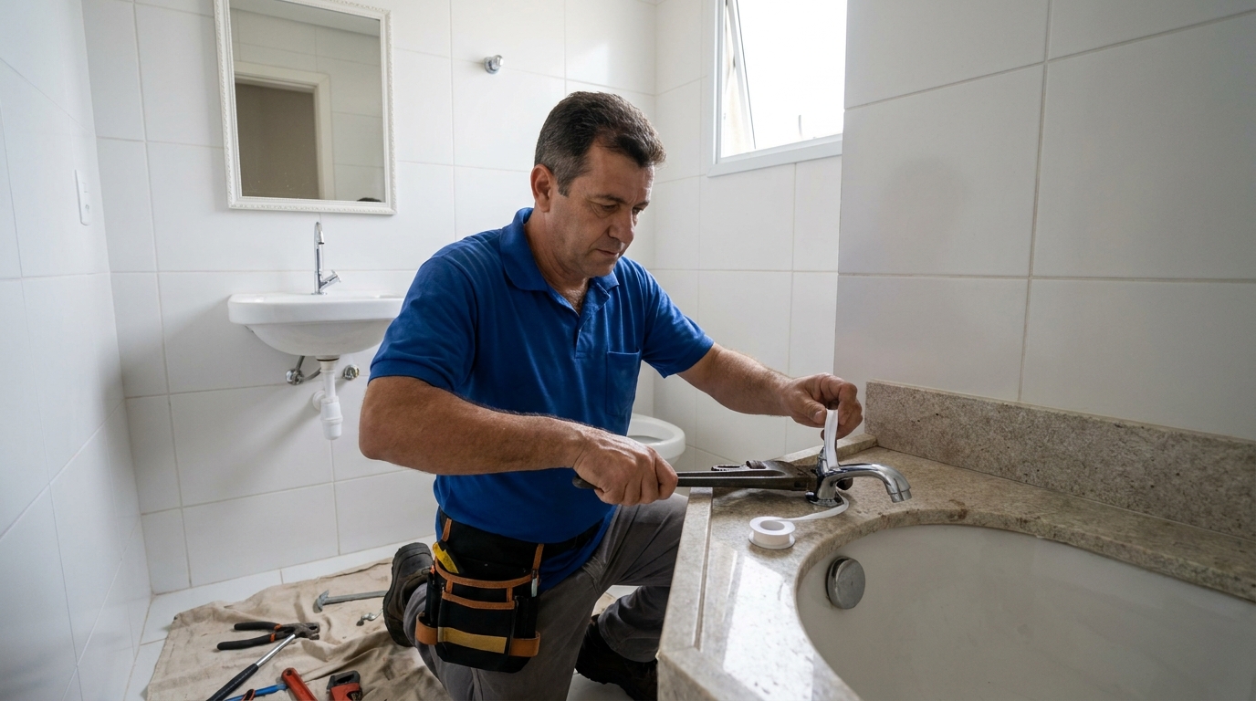 Instalação de torneira de cozinha em Teresina‑PI